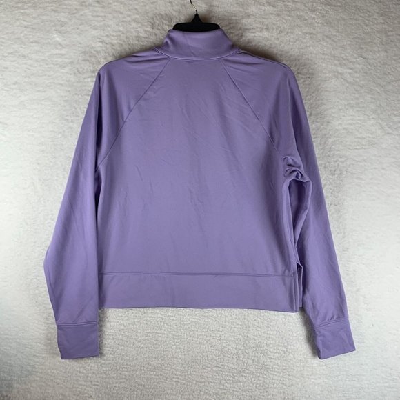 Alpine Design‎ Shirt Womens Small Lilac Polyester Mock Field Knit 1/4 Zip 7104 - Picture 2 of 8